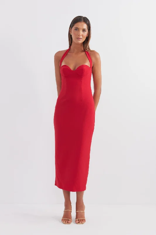 Socialite Halter Midi