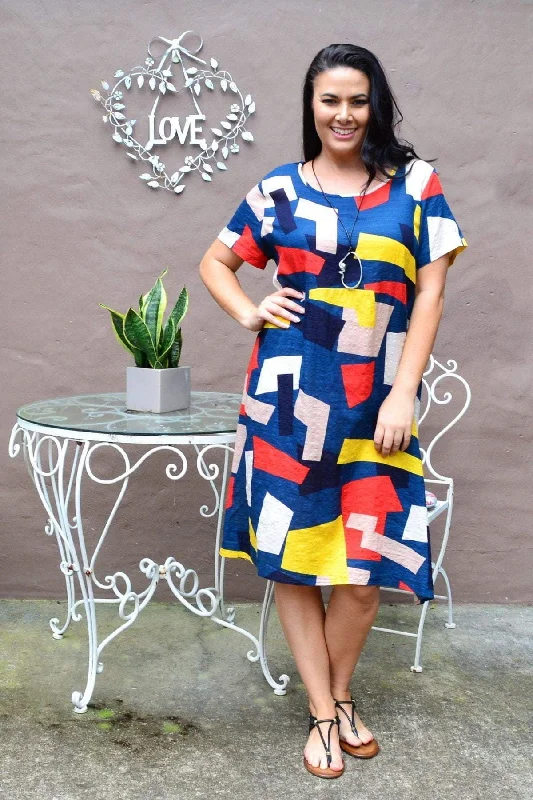 Geometrical Shape Tunic Dress