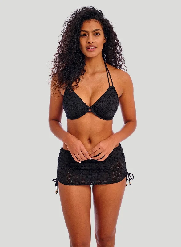 Freya Swimwear: Nomad Nights Underwired Halter Bikini Top Black