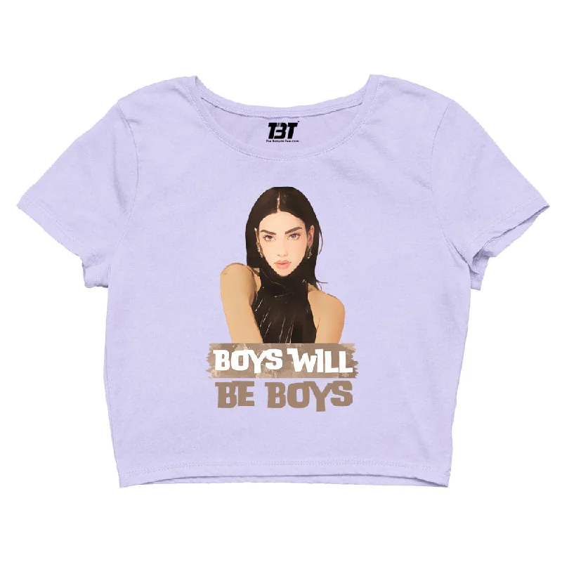 Dua Lipa Crop Top - Boys Will Be Boys