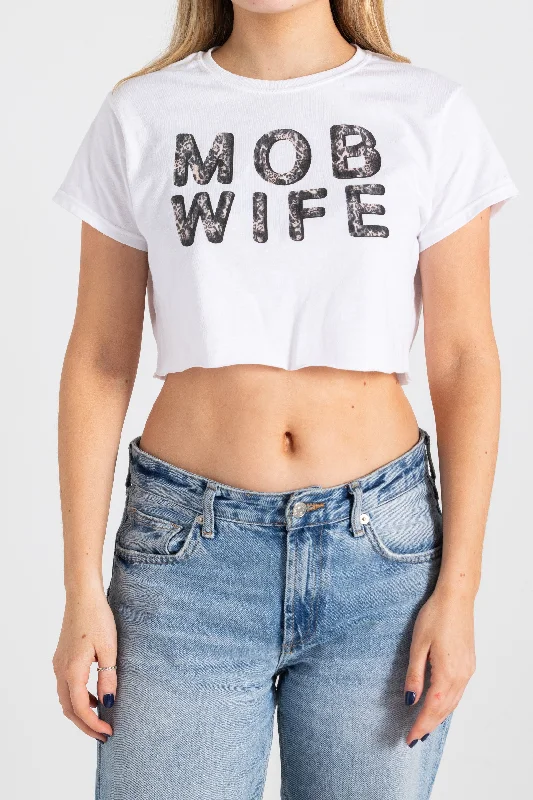 Daisy Street Mob Wife Cropped Tee