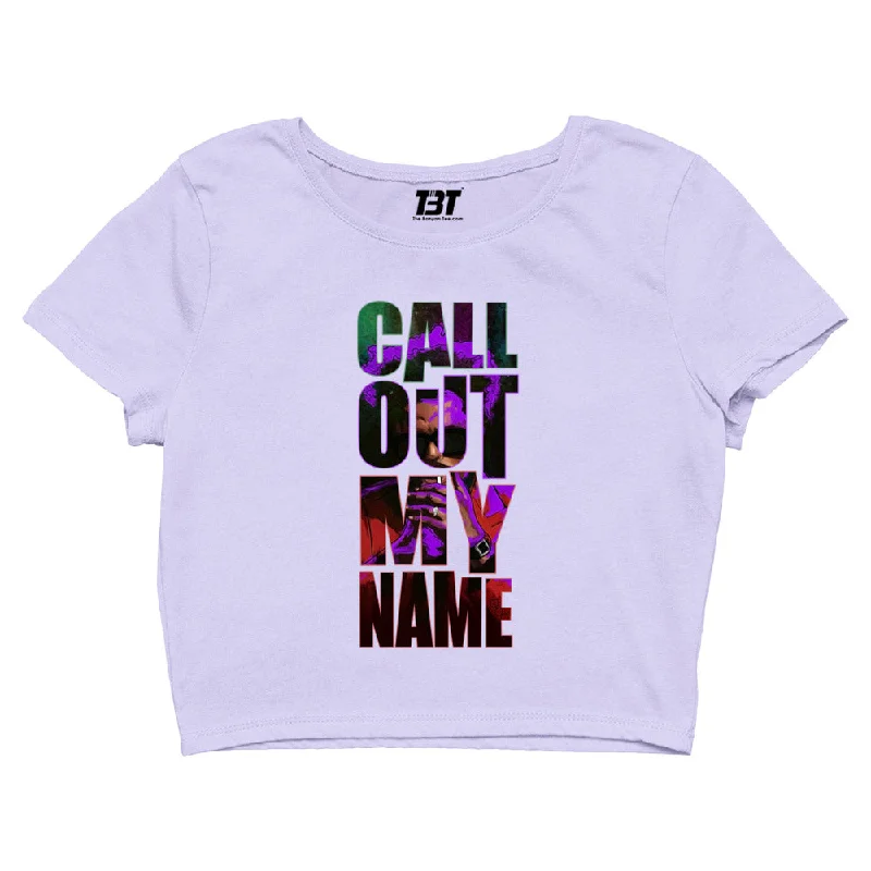 The Weeknd Crop Top - Call Out My Name