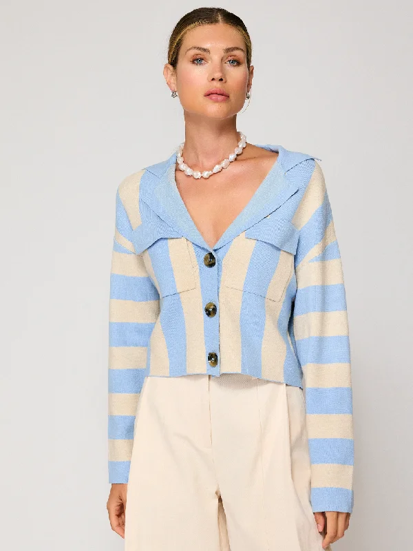 Bradley Striped Cardigan by Line and Dot