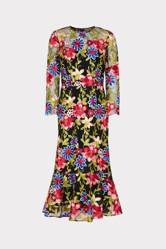 Rosalind Floral Embroidery Dress