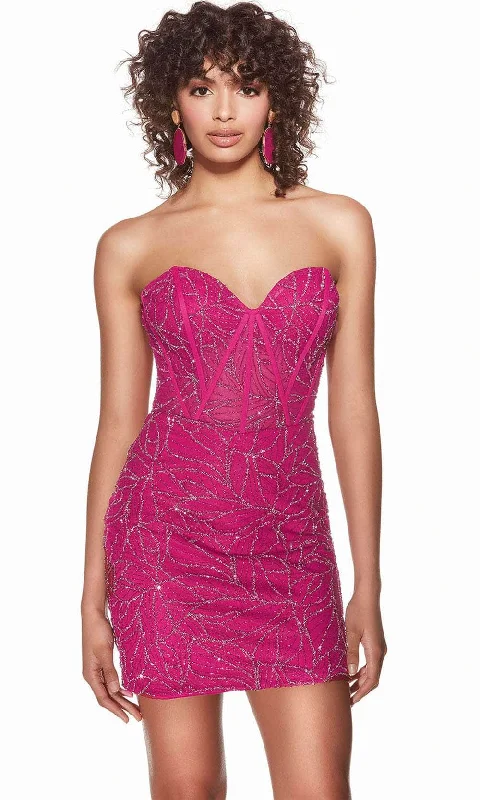 Alyce Paris 4861 - Strapless Sweetheart Neck Cocktail Dress