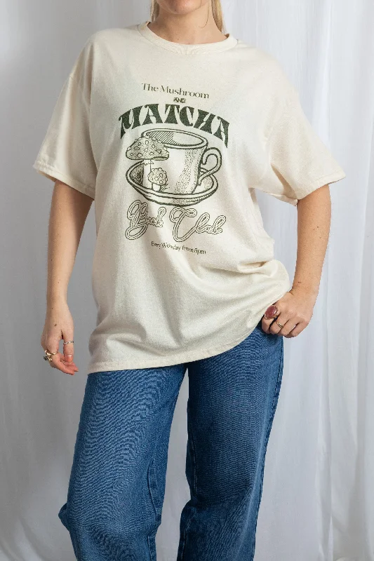 Daisy Street Matcha Book Club Oversized Tee