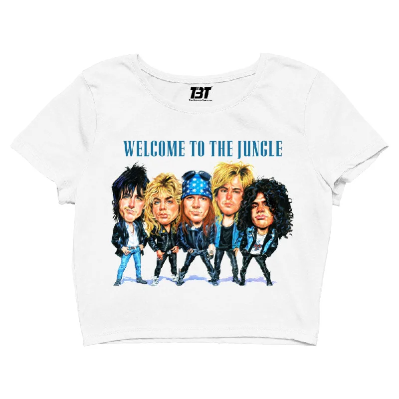 Guns N' Roses Crop Top - Welcome To The Jungle