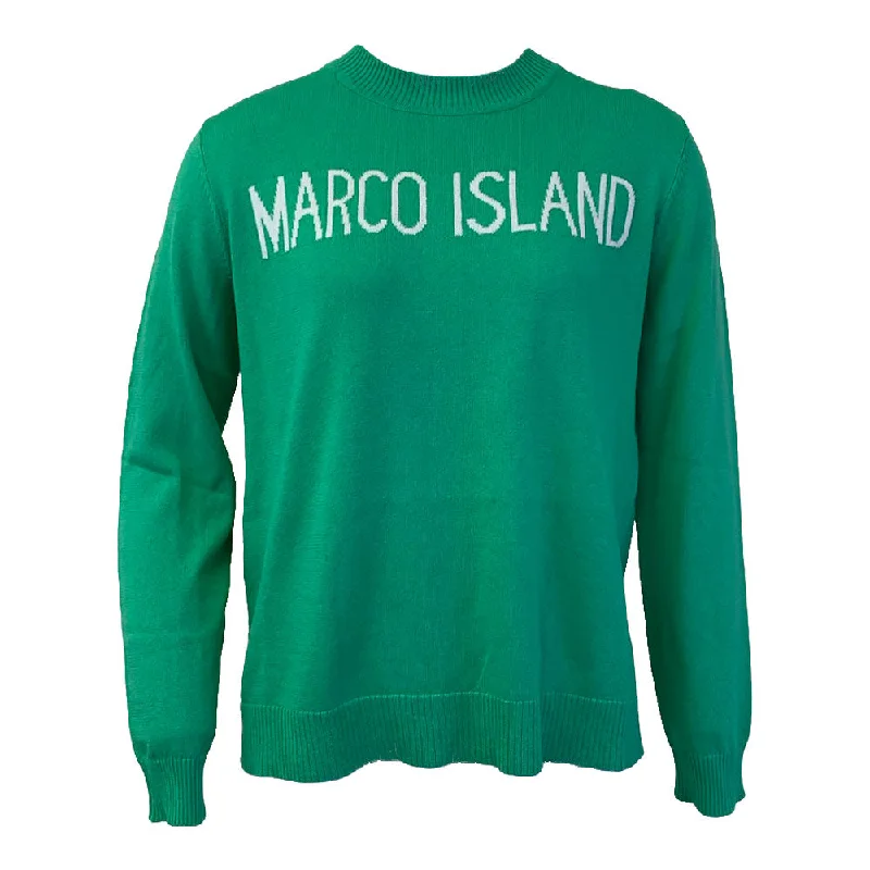 Marco Island Cotton Cashmere Crew Neck Sweater - Rolling Green