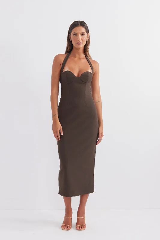 Socialite Halter Midi