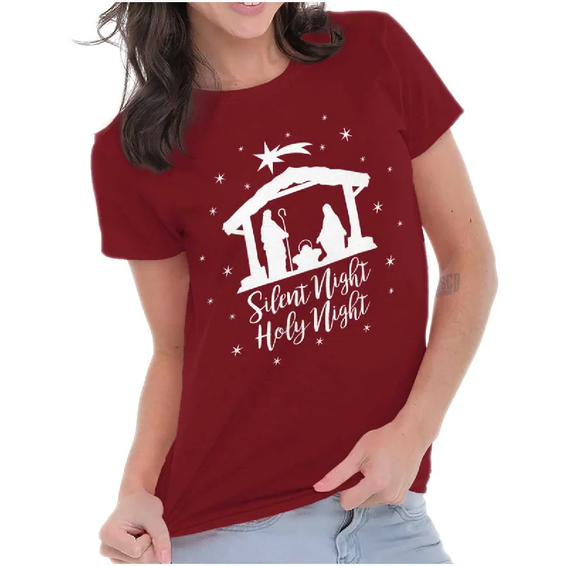 Silent Night Ladies T Shirt