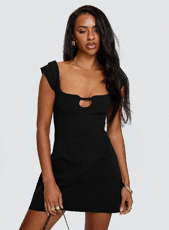 Sylvette Mini Dress Black