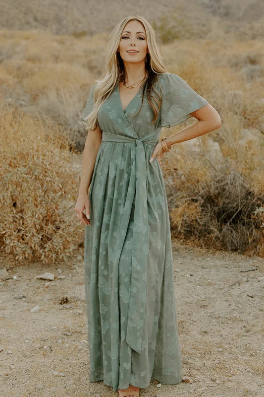 Faye Maxi Dress | Eucalyptus