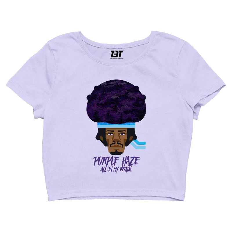 Jimi Hendrix Crop Top - Purple Haze