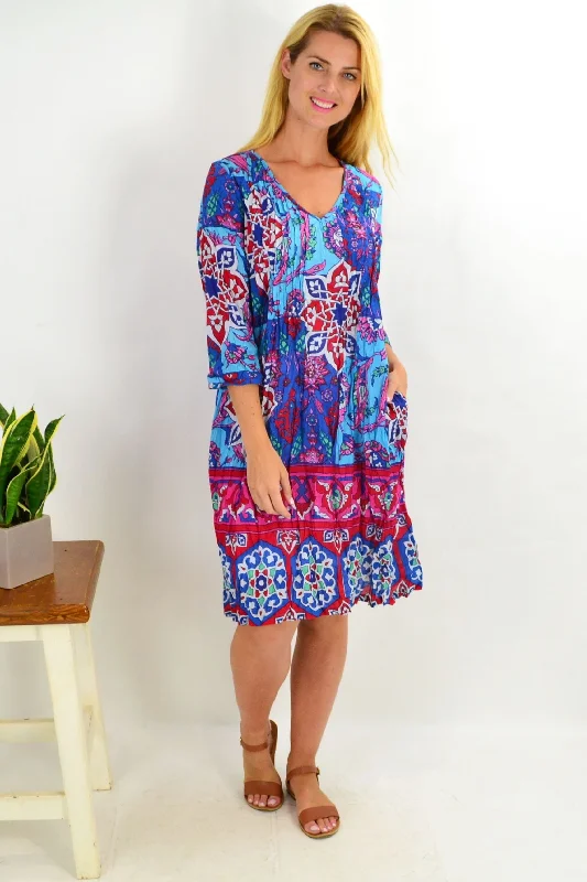 Blue Star One Summer Tunic Dress