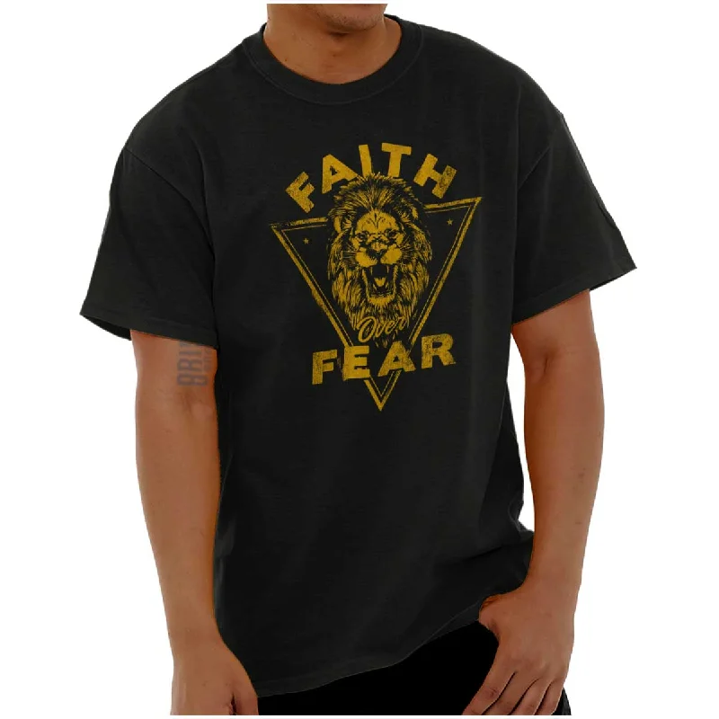 Faith Over Fear Lion T Shirt