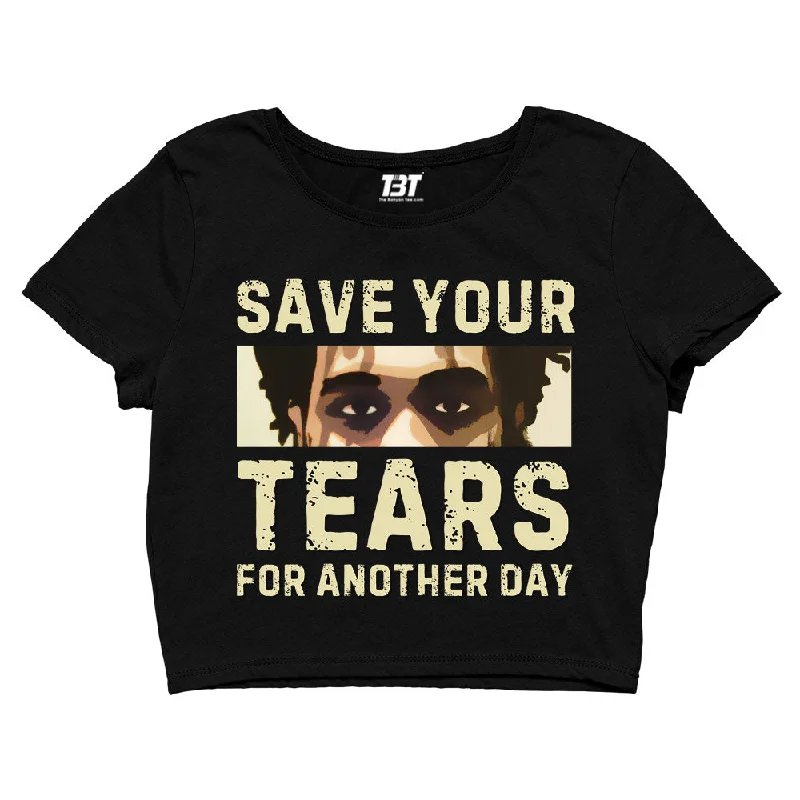 The Weeknd Crop Top - Save Your Tears