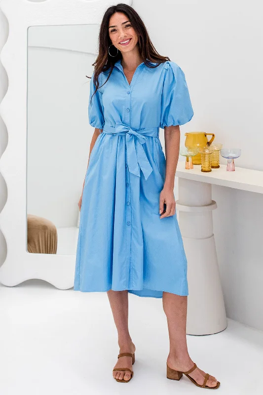 Final Sale | Shannon Midi Dress Blue