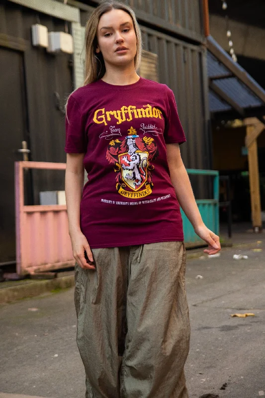 Daisy Street Relaxed T-Shirt with Harry Potter Gryffindor Red