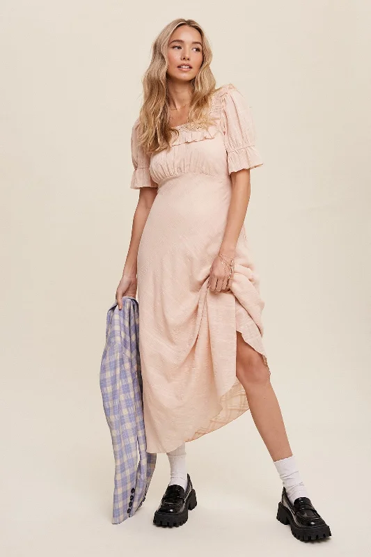 Peach Maxi Dress