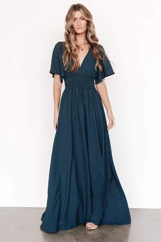 Verona Smocked Maxi Dress | Topaz