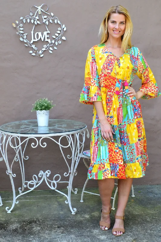 Sandy Beach Tiered Tunic Dress