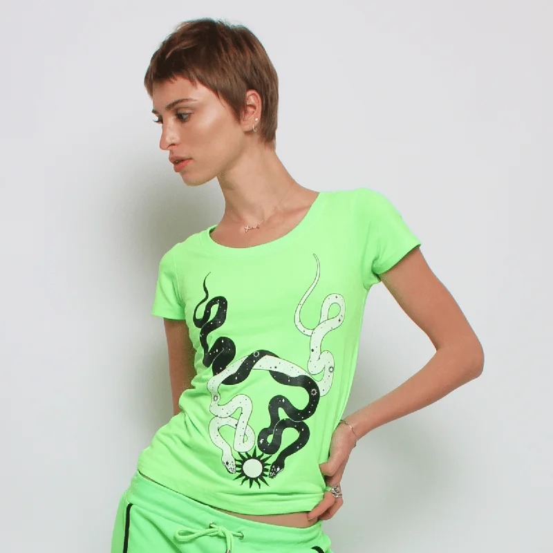 STARGAZER T-SHIRTS GIRLS GREEN